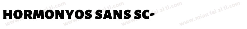hormonyos sans sc字体转换
